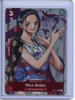 One Piece Promotion Cards #ST01-008 Nico Robin - Image 1