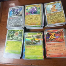 POKEMON HOLO/REVERSE HOLO ONLY 300+ Card Lot Years 2023 Bulk - Image 5