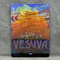 MTG Vesuva (Halo Foil) - Secret Lair Countdown Kit SLC #49 Alt Art NM Magic Card - Image 1