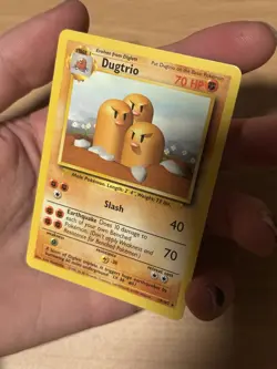 Pokemon Dugtrio 19/102 Base Set Regular Rare 70 HP Stage 1 Card English - Image 1