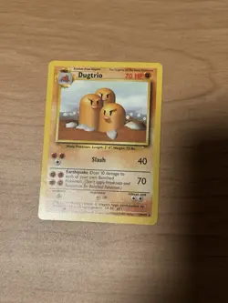 Pokemon Dugtrio 19/102 Base Set Regular Rare 70 HP Stage 1 Card English - Image 2