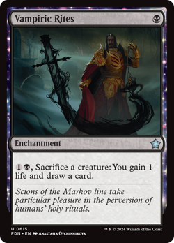 Vampiric Rites [Foundations] Magic MTG - Image 1
