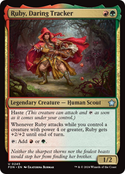 Ruby, Daring Tracker [Foundations] Magic MTG - Image 1