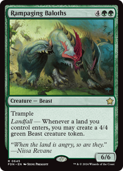 Rampaging Baloths [Foundations] Magic MTG - Image 1