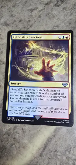 Gandalf's Sanction Universes Beyond: the Lord of the Rings Sorcery MTG NM - Image 1