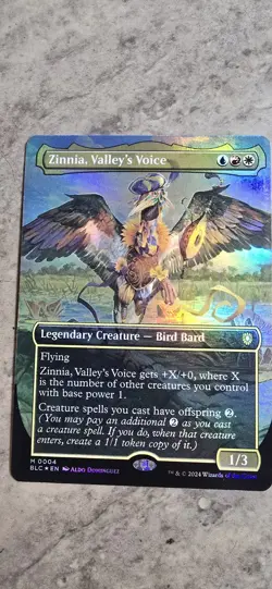 Zinnia, Valley's Voice (Borderless) Commander: Bloomburrow Foil Mythic MTG NM - Image 1