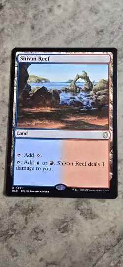 Shivan Reef Commander: Bloomburrow Regular Land MTG NM - Image 1