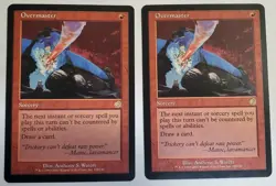 2x Overmaster - NM / VLP - Torment - Magic The Gathering MTG - Rare Vintage - Image 1
