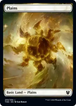 Plains (250) Light Play, English Magic the Gathering MTG Theros Beyond Death - Image 1