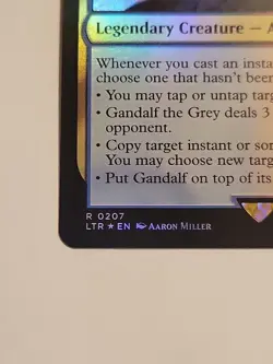 MTG Gandalf the Grey *FOIL* The Lord of the Rings 0207 NM - Image 2