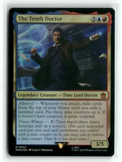 The Tenth Doctor 0003 Foil Universes Beyond: Doctor Who WHO MTG Magic - Image 1