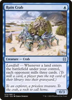 Ruin Crab Zendikar Rising Uncommon NM Magic: The Gathering 75 Normal - Image 1