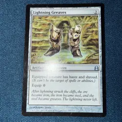 MTG Lightning Greaves Commander Regular Lightly Played, Excellent Condition. - Image 1