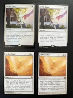 MTG- Idyllic Tutor x4 (One is FOIL) - Image 1