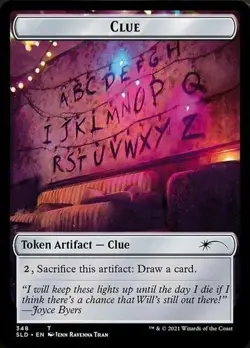 MTG ~ Clue Token ~ Stranger Things ~ Secret Lair Drop Series ~ NM - Image 1