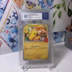 Pokemon PSA 10 Japanese Pikachu 020/M-P McDonald's Happy Set Promo 2025 - Image 2