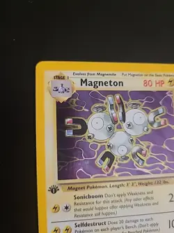 Magneton - 11/62 - 1st Edition Holo Rare Fossil - Pokemon Vintage WOTC LP+ - Image 3