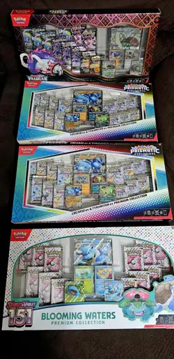 Pokemon Sealed Lot of 4 - Prismatic Evolutions, Paldean Fates, 151 - Image 1
