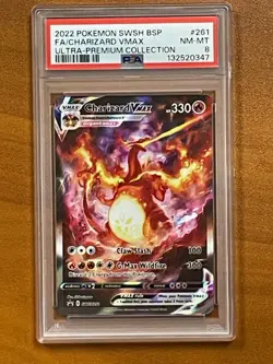 NM/MT PSA 8 Charizard VMAX SWSH261 Holo Promo Pokemon TCG - Image 1