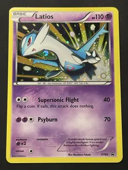 Pokemon TCG Latios XY65 XY Black Star Promo Cosmos Holo LP - Image 1