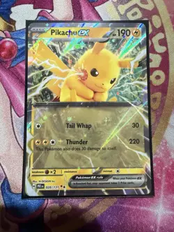 Pikachu ex - 28 - Prismatic Evolutions - Double Rare - NM - Pokemon TCG - Image 1