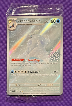 Crabominable 149/142 Snowflake Stamped Sealed 2025 Pokemon TCG Holiday Calendar - Image 1