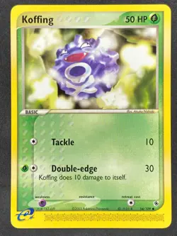 Pokemon Koffing 54/109 RS EX Ruby & Sapphire NM - Image 1