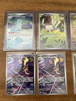 Pokemon TCG Phantasmal Flames Illustration Rare Lot (8) Wooper, Dewgong, Nymble - Image 2