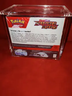 Destined Rivals Booster Box 36 Packs Sealed + Acrylic Display Case Pokemon TCG - Image 3