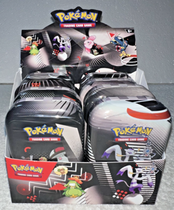 POKEMON BLACK BOLT & WHITE FLARE UNOVA MINI TIN FULL BOX OF 8 WITH BOX **NEW** - Image 1