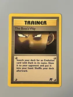 Pokemon Team Rocket TRAINER THE BOSS'S WAY 73/82 Uncommon Unlimited Ed TCG - Image 1