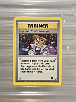 Pokemon Team Rocket TRAINER IMPOSTER OAK'S REVENGE 76/82 Uncommon Unlimited Ed - Image 1
