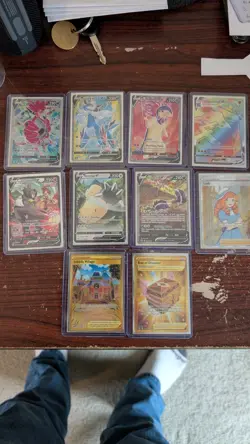 Pokemon Sword & Shield V, Secret Rare, Trainer Lot (Near Mint) Rainbow , Gold - Image 1