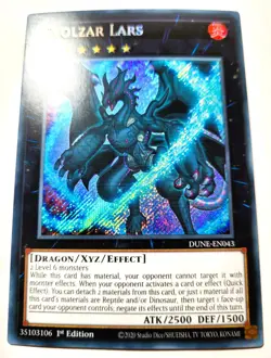 Evolzar Lars DUNE-EN043 Secret Rare 1st Ed YUGIOH - Image 1