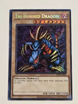 Tri-Horned Dragon LOB-EN000 25th Anniversary Legend of Blue-Eyes White Dragon NM - Image 1