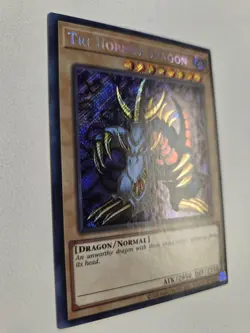 Tri-Horned Dragon LOB-EN000 25th Anniversary Legend of Blue-Eyes White Dragon NM - Image 2