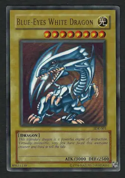 Yu-Gi-Oh! TCG Blue-Eyes White Dragon SDK-001 Ultra Rare Unlimited LP - Image 1