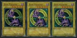 Lot of 3 Dark Magician SDY-006 Starter Deck: Yugi Unlimited Lightly Played - Image 1