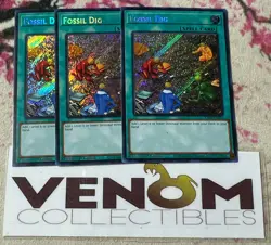 3x (M/NM) - Fossil Dig - RA01-EN053 - Secret Rare - 1st Edition YuGiOh - Image 1