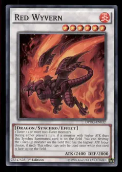 Yugioh Red Wyvern #DPDG-EN032 Duelist Pack: Dimensional Guardians LP - Image 1