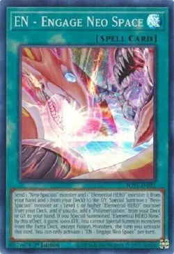 Yugioh - En Engage Neo Space - 1st Edition - Super Rare NM - Image 1