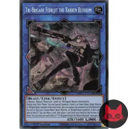 Yugioh Tri-Brigade Ferrijit the Barren Blossom MP21-EN196 Secret Rare 1st Ed NM - Image 1