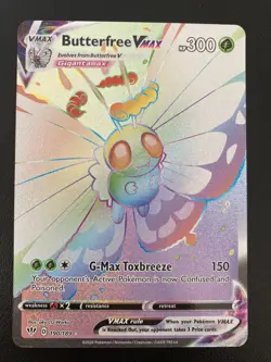 Butterfree Vmax - Darkness Ablaze 190/189 - Secret Rare Pokemon Card Pack Fresh - Image 1