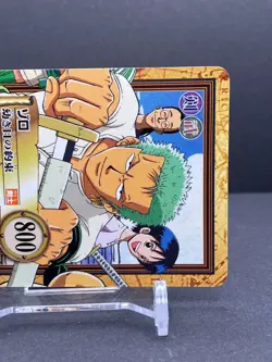 Zoro ONE PIECE Carddass Hyper Battle Promo Card TCG Japanese 2000 C-JF01.4 [AM1] - Image 3