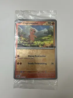 Charmander 004/165 Pokemon 151 EB Games Stamped Promo Pokemon Card Sealed AUS/NZ - Image 2