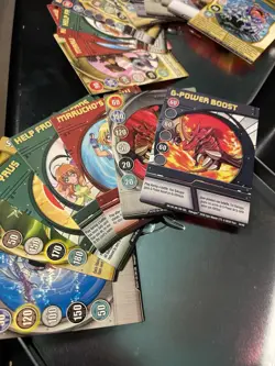 Bakugan Battle Brawlers Spin Master Metal Tins Figures G-Power Boost Cards Lot - Image 5