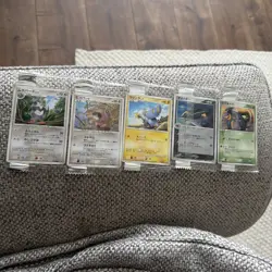 Japanese Meiji Chocolate Promo Pokemon Card Blackstar Bundle x5 - Image 1