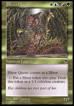 MTG English Sliver Queen Medium Play Normal Stronghold - Image 1