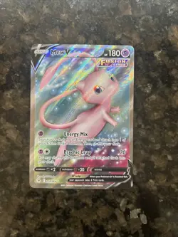 Pokemon Mew v Full Art Holo Ultra Rare TCG Card 250/264 Fusion Strike - Image 1