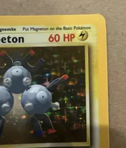 Pokemon TCG Magneton Base Set Unlimited Holo Rare Card 9/102 WOTC - Image 4